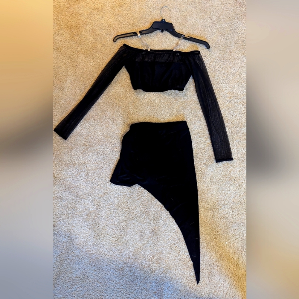 Black contemporary dance costume